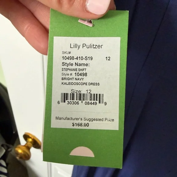 Lilly Pulitzer Blue Dress with Vibrant Floral Accents - Picture 3 of 4